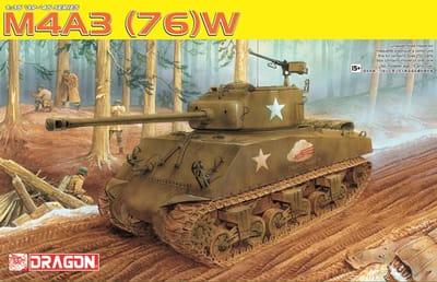Dragon Modelbouwpakket Militaire voertuigen - 6325 M4 Sherman - M4A3 (76)W - Tank Plastic - 1:35 - Modelbouw