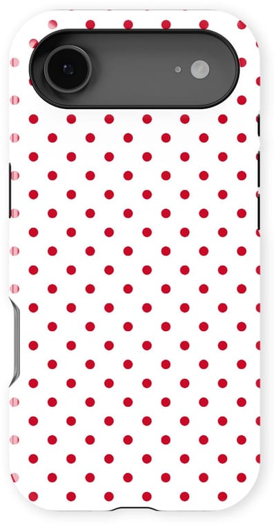 Polka Dots Hoesje geschikt voor iPhone 17 Air | Geschikt Voor Mag | Stippen Design Backcover geschikt voor iPhone 17 Air Cherry Dots