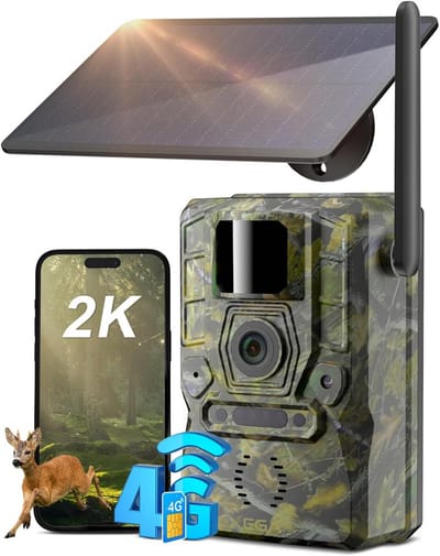 Wildcamera met Nachtzicht - 4K Ultra HD - Oplaadbaar - Waterdicht - Wildkijker