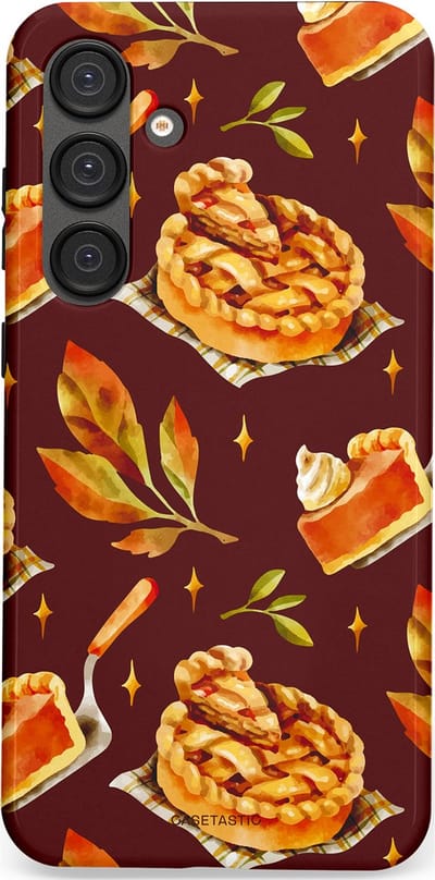 Casetastic Hoesje Geschikt voor Samsung S25 Plus - Stijlvolle Beschermende Duo-layer Case - Karamel Appel Ontwerp