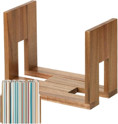 Platenhouder - Vinyl Organizer - Muziek Collectie Tonen - Verstelbaar Ontwerp - 20-60 LP's - Houtkleur