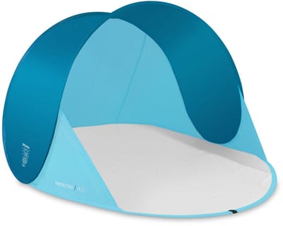 Spokey ALTUS Strandtent - Blauw / Turquoise - 195 x 100 x 85 cm