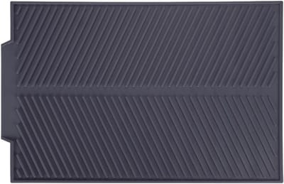 Afdruiprekmat Siliconen Afdruiprek Droogmat Rechthoek Siliconen Afvoermat Droogschotels Pad Hittebestendig Antislip Lade Afdruipmat, Afvoermatten voor Keuken, 39 X 25cm(grijs)