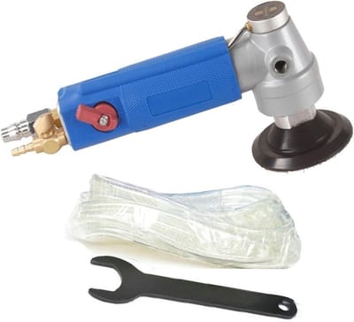 Water Polijstmachine - Steenmolen - Marmer Polijsten - Ingebouwde Waterinjectie - 3 Inch - Grijs