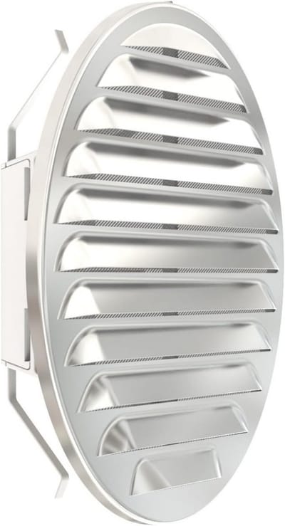 Ventilatierooster Rond - Insectenwering Rooster - Ventilatie Verbeteren - Met Insectennet - 125-160 mm - Aluminium