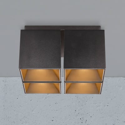 Nordlux Plafondlamp Ethan, 4-lamps, zwart