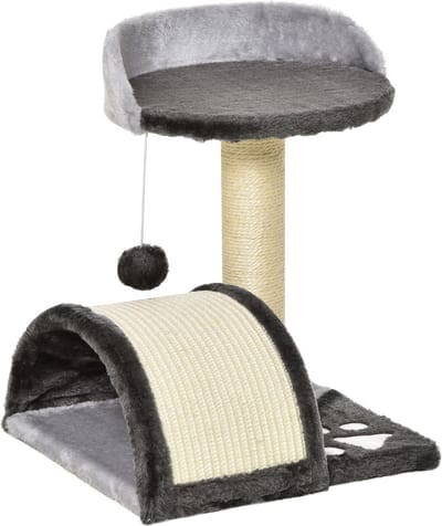 PawHut Krabboom met speelballen kattenkrabboom krabpaal sisaltouw D30-033-1