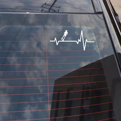 GoedeDoelen.Shop | Auto Sticker Scuba Lifeline Wit | Autosticker | Scuba Sticker | Scuba Duiker | Scootersticker | Weerbestendig | Diepzee Duiken | Under The Sea | Padi | Diving | Duiksport | Watersport | Oceans | Afmeting ca 17 x 8 CM