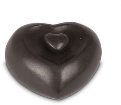 Bronzartes - Mini - Asbeeld - Dieren Urn voor Uw Geliefde Dier - Hart in brons - Kat - Hond - Paard - Konijn