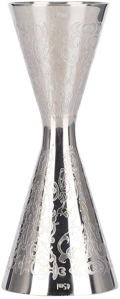 Dailygoods- Maatbeker RVS 30ml/45ml - Maatbeker Cocktail - Maatbeker Set - Maatbeker met Schaal - Nauwkeurige Meting - Gemakkelijk te Reinigen - Jigger