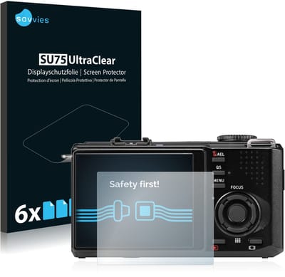 Savvies - Screenprotector voor Sigma DP2 Merrill - Folie Beschermfolie transparant 6 Stuks