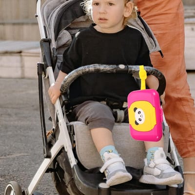 Draagbare Babydoekjes Houder - Wipe Dispenser - Babyverzorging Onderweg - Schattig Pandapatroon - 16.5 cm breed - Zoals afgebeeld