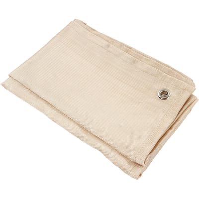 Hoge Temperatuur Hittebestendige Doek Outdoor Glasvezel Vlamvertragende Pad Mat voor Camping Barbecue white