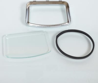 RSM-tellerglas voor tweewielers Motobecane, nieuwe set met glas en verchroomde rand
