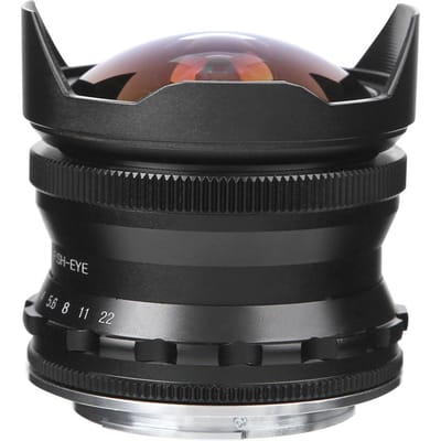 7.5MM F2.8 Objectif Fisheye pour Appareil Photo Hybride Mise à Niveau Optimiser l'Imagerie Monture ENEX en Laiton pour Sony noir