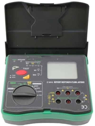 Multimeter Tester - Isolatie Aarding - Elektrische Metingen - 4-in-1 Functie - 190x155x75 mm - Zwart