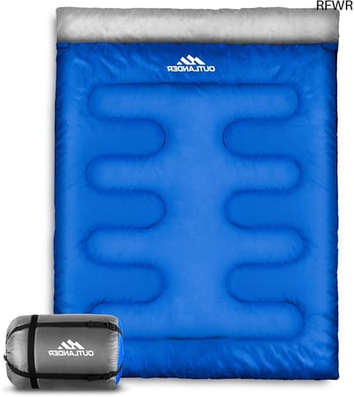 RFWR® Lichtgewicht waterdichte slaapzak voor volwassenen en kinderen, 3 seizoenen, perfect voor kamperen en wandelen