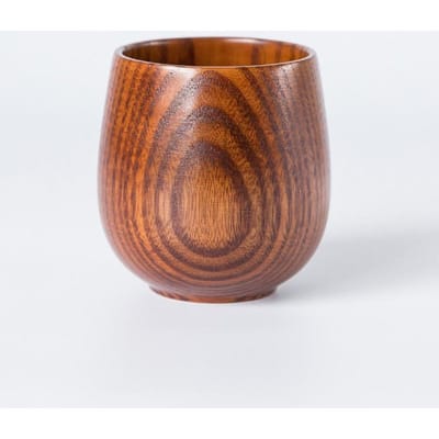 100ml Vintage Houten Bekers met Grote Buik Originaliteit Handgemaakt Milieuvriendelijke Houten Beker Thee Water Koffie Melk Mok Keuken Bar Drinkware brown