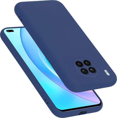 Cadorabo Hoesje geschikt voor Honor 50 LITE in LIQUID BLAUW - Beschermhoes gemaakt van flexibel TPU silicone Case Cover