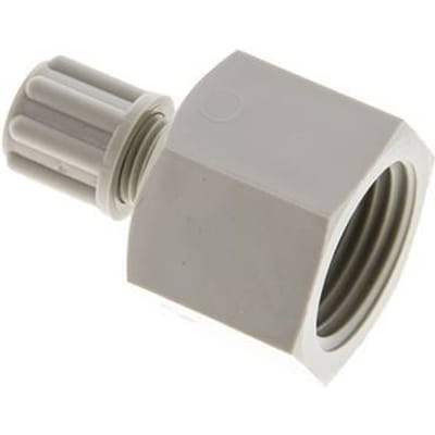 6x4mm & G1/2'' PP Rechte Knelfitting Binnendraad 10bar