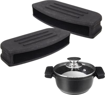 Handgrepen voor Kookpannen Silicone GRANDE 2 stuks - Pannen Handvat Set - Ovenwanten