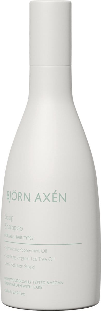 Björn Axén Scalp Shampoo – Kalmerende Shampoo Voor Gevoelige & Jeukende Hoofdhuid – Met Pepermuntolie & Tea Tree – Reguleert Talg & Brengt Hoofdhuid in Balans – Verfrissend & Verkoelend – Anti-Pollution Bescherming – Voor Gezonde, Frisse Hoofdhuid