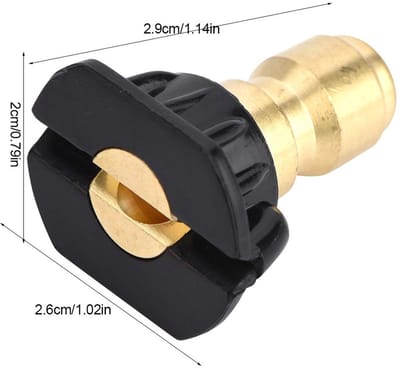 Dailygoods- Hogedrukreiniger Nozzles Set - 5 Stuks Roestvrij Staal - Spuitmondjes 0/15/25/40/65 Graden - Sproeihoeken - Geschikt tot 4000 PSI - Spuitmond