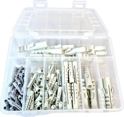 Nylon Pluggen - 140-delig - 5mm 6mm 8mm 10mm 12mm - Pluggenset - Assortimentsdoos