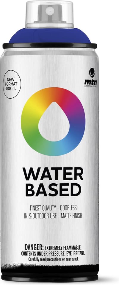 MTN Water Based Spuitbus - verf op waterbasis - RV-339 Azul Lesbos - 400ml