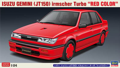 Hasegawa Modelbouwpakket Militaire voertuigen - 20664 Isuzu Gemini (JT150) Irmscher Turbo -Red Color- Plastic - 1:24 - Modelbouw
