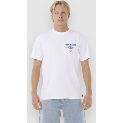 Rip Curl Fade Out Icon T-Shirt wit