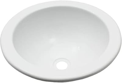 Ronde inlegbak voor wastafel Ø 360 mm - Ideaal voor camper, caravan en boot