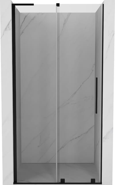 Mexen Velar L schuifdeur douche 90 , transparant, zwart - 871-090-003-01-70
