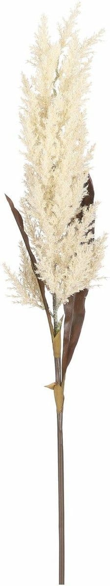 Mica Decorations Pampasgras pluim losse steel / tak - wit - 88 cm - Decoratie kunst bloemen - pluimgras