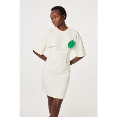 Fabienne Chapot Astan Dress Cosy White Maat: XS | Blousejurken Outlet | Dames | Wit