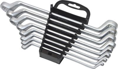 FAMEX 10154-8 ringsleutelset set van 8 chroom vanadium stalen dubbele ringsleutels - 8 stuks