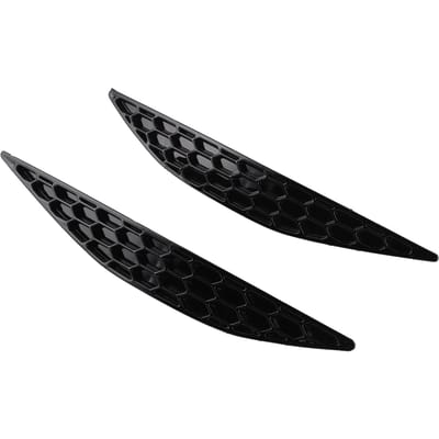 2 stuks Glans Zwart Achterbumper Reflector Honingraat Verwijderingsset Geschikt Voor MK7 2013?2016