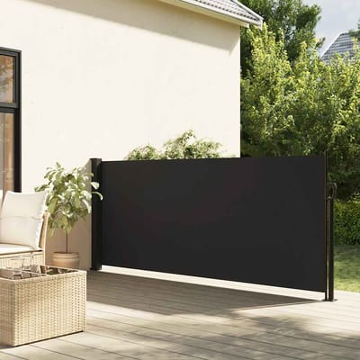vidaXL - Windscherm - uittrekbaar - 117x300 - cm - zwart