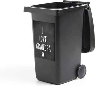 Container sticker Quotes - Spreuken - I love grandpa - Opa - 40x60 cm - Kliko sticker