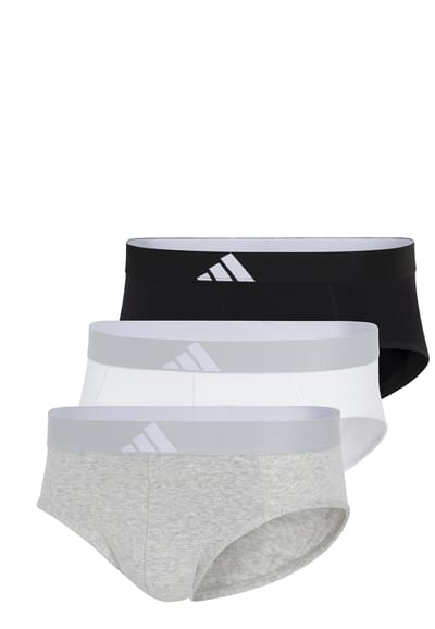Slip 3-pack Zwart/Grijs/Wit - ADIDAS M