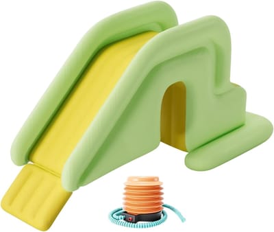 Opblaasbare waterglijbaan - Zomerpret glijbaan - Buiten spelen - Antislip en anti-kantel - Basis 200x80cm - Lichtgroen