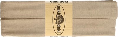 Oaki Doki Jersey Tricot Biaisband 20mm – 3 Meter – Beige 548 – Elastisch Afwerkingslint voor Stretchstoffen