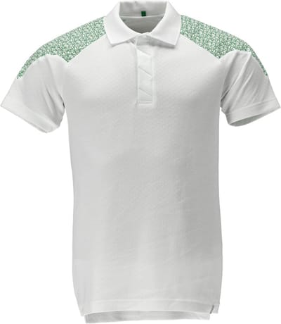Mascot Food & Care Poloshirt 20083-933 - wit/helder groen - 2XL