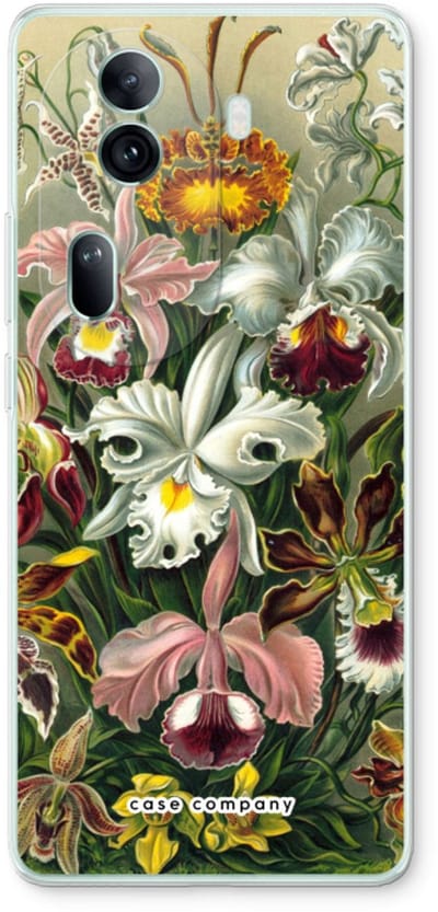 Case Company® - Hoesje geschikt voor Oppo Reno 11 Pro hoesje - Haeckel Orchidae - Soft Cover Telefoonhoesje - Bescherming aan alle Kanten en Schermrand