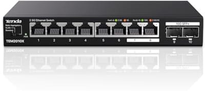 2.5 Gbit Switch met 8 Poorten en 2 SFP+ Poorten voor Hoge Snelheid