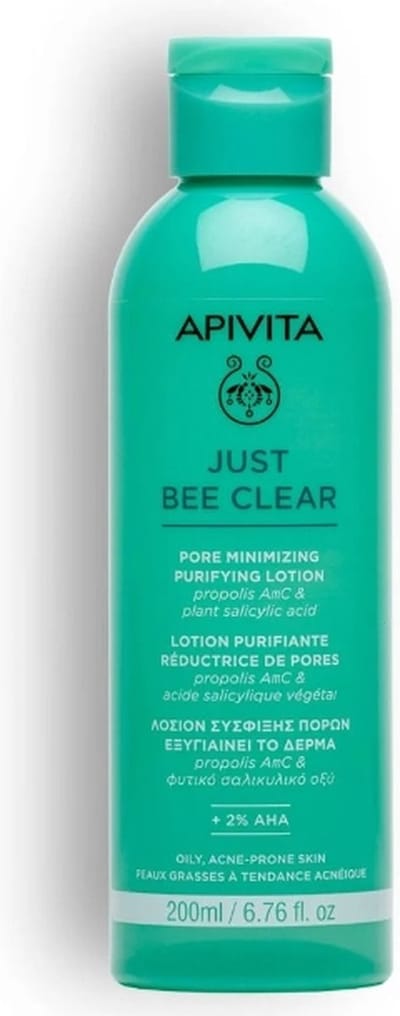 Apivita Face Care Just Bee Clear Pore Minimizing Purifying Lotion 200ml