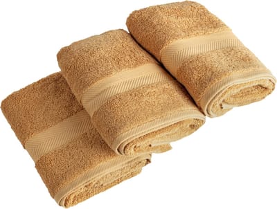 Casilin Royal Touch - Hotel Kwaliteit - Pakket van 3 Handdoeken - 40 x 70 cm - Caramel