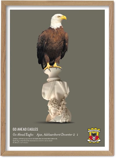 FC Kluif 'Go Ahead - Niet te kraken' Poster - Go Ahead Eagles poster - 70 x 50 cm