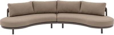 Goossens Zitmeubel Catch of the Day - Buitenstof - bruin - 410 x 81 x 100 cm