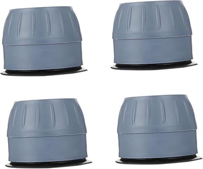 Wasmachine Voetjes - Apparaat Verhogers - Trilling Dempen - Universeel Anti-slip - 4 Stuks - Grijs